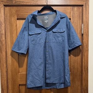 Croft & Barrow Blue Casual Button Down Shirt